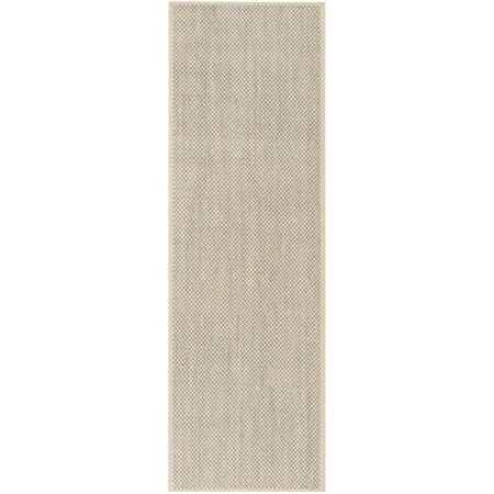 Safavieh 3 x 5 ft. Natural Fiber Power Loomed Area Rug Black & Ivory NF150B-3
